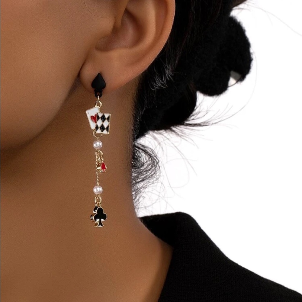 Black Jack Earrings, Black Jack Earrings